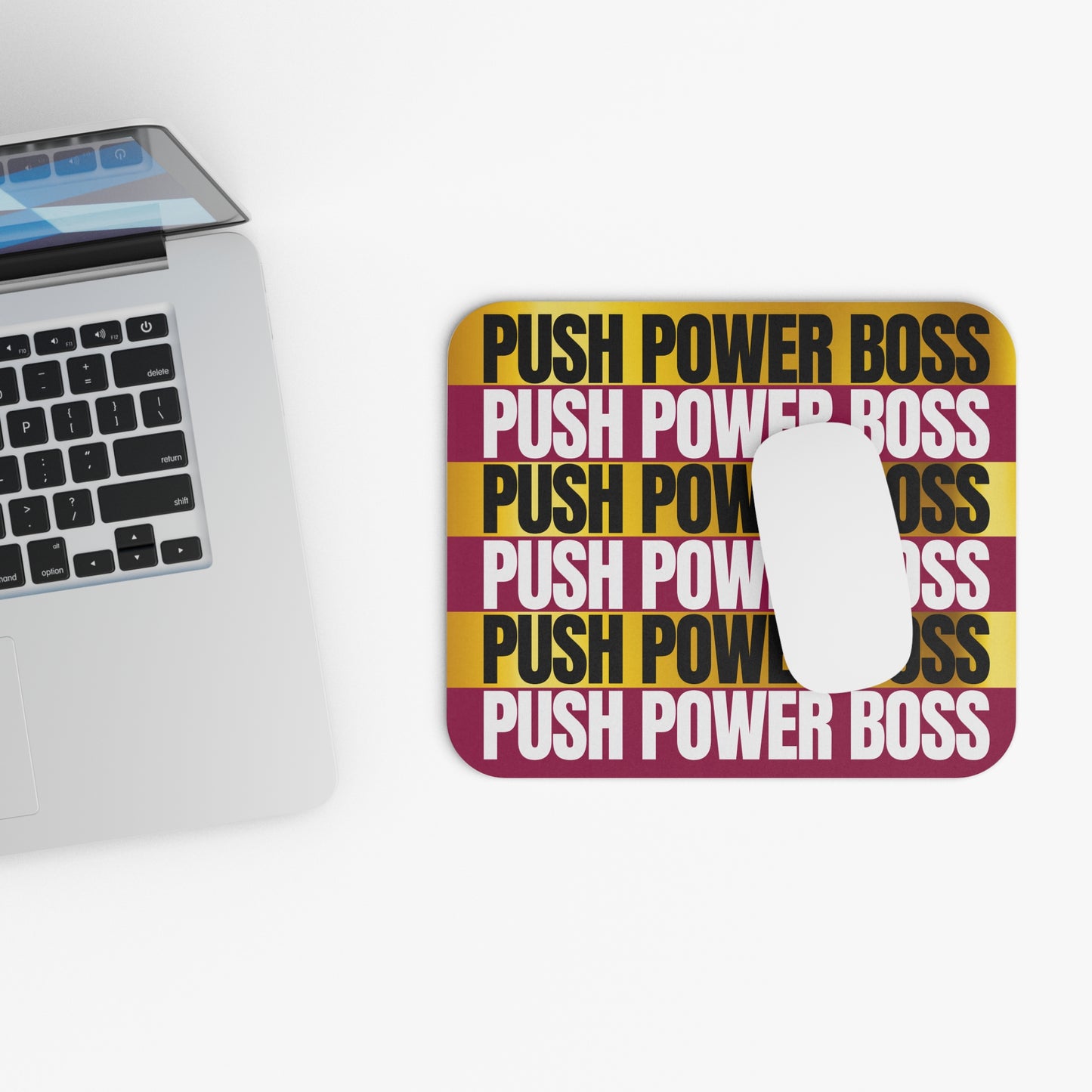 Push Power Boss Mouse Pad (Rectangle)
