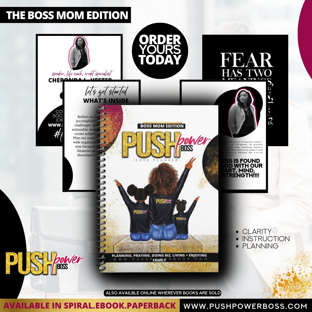 Ca. Push Power Boss - Boss Mom Edition Journal + Planner - Spiral Format